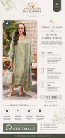 Rang Rasiya Lawn Three Piece – TFS 555 | Designers Collection