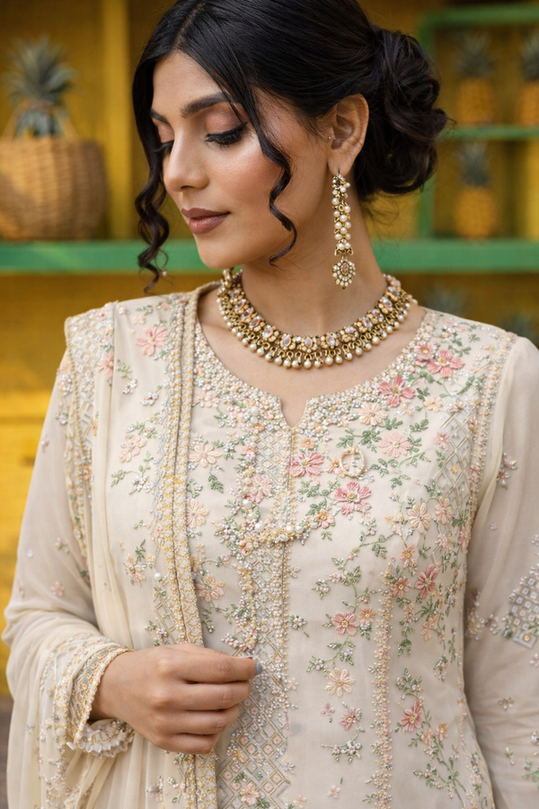 Saira Shakira Luxury Lawn –  Dahlia-A (Unstitched)